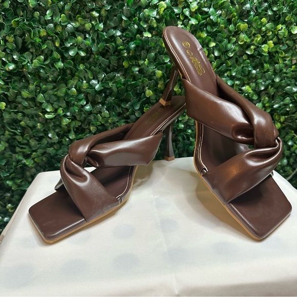 Mata Shoes Brown High Heels Stilletos Size 39 - Picture 5 of 13